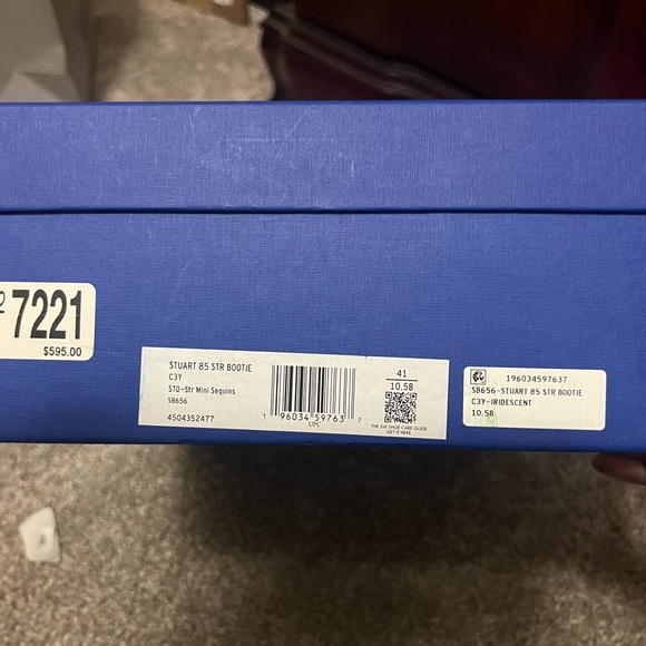 Stuart Weitzman Sequin Bootie - Brand New in Box with Dustbag - Picture 5 of 8